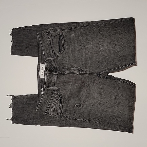 DL 1961 JAxDL No.3 Instasculpt Skinny Jeans Denim Pants Weathered Distressed 26 - Picture 4 of 16